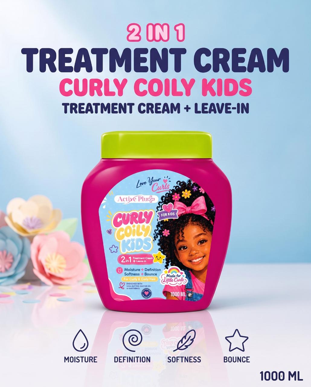 ACTIVE PLUS TREATMENT CREAM FOR KIDS CURLY HAIR 1KG